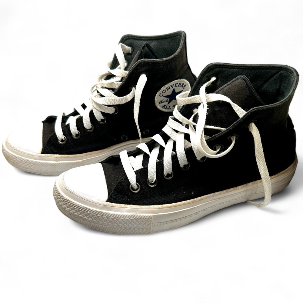 CONVERSE 8.5 Womens High Top Chuck Taylor All Star  Mens 6.5 Black Sneakers